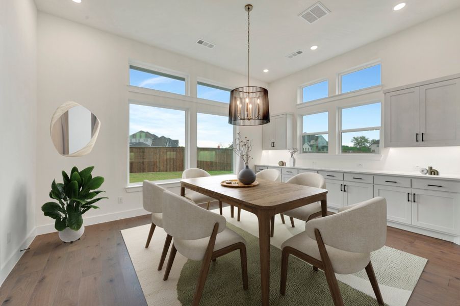 Furnished interior view inside a new home in Northshore at Lakewood Village - Estate Series, Lakewood Village (Image 7).