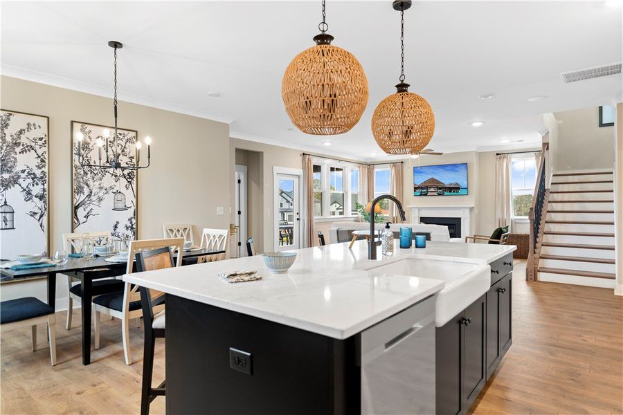 Furnished interior view inside a new home in The Oaks at Midway, Anderson (Image 7).