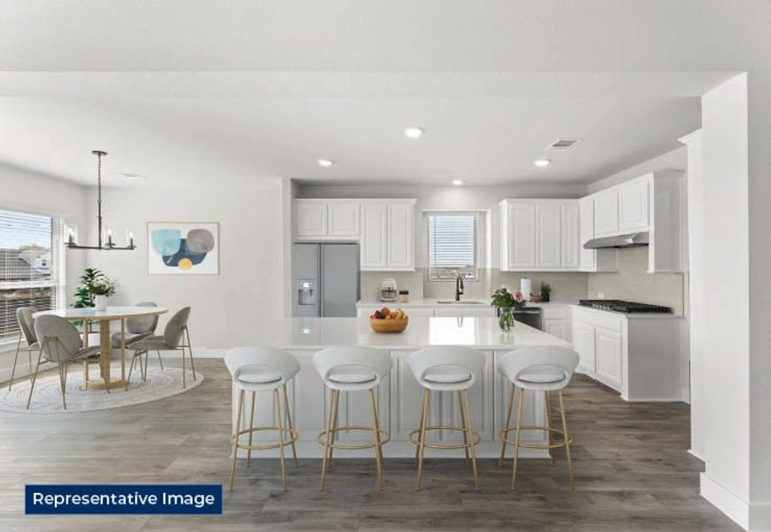 Representative furnished interior of a home built from the Sheffield EW F by First Texas Homes in Birdsong, Mansfield (Image 6).