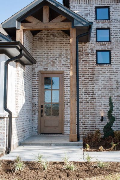 Representative exterior details of a home built from the The Landry by Reece Homes in Pebble Creek, College Station (Image 4).