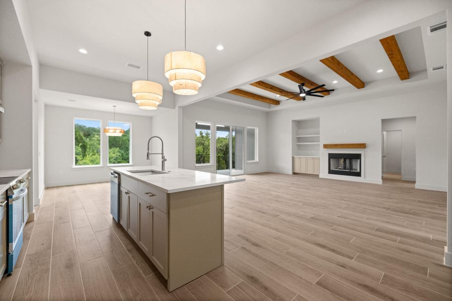 Furnished interior view inside a new home in , Lago Vista (Image 5).