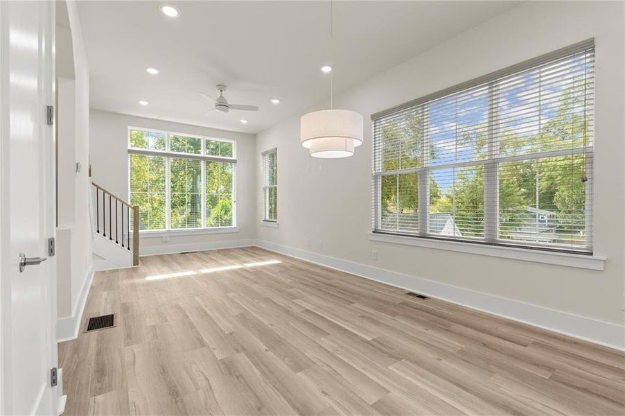 Spacious, unfurnished interior of a new home in , Atlanta (Image 16). Spacious, unfurnished interior of a new home in , Atlanta (Image 16).