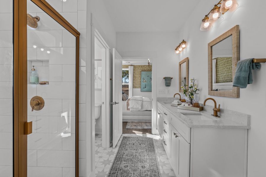 Representative furnished interior of a home built from the The Boardwalk by Chesapeake Homes in Coastal Club of the Carolinas, Calabash (Image 52).