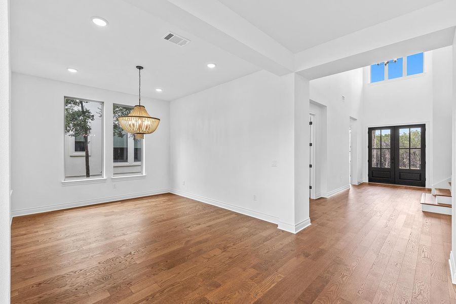 Spacious, unfurnished interior of a new home in The Hollows Sanctuary - 85', Jonestown (Image 18). Spacious, unfurnished interior of a new home in The Hollows Sanctuary - 85', Jonestown (Image 18).