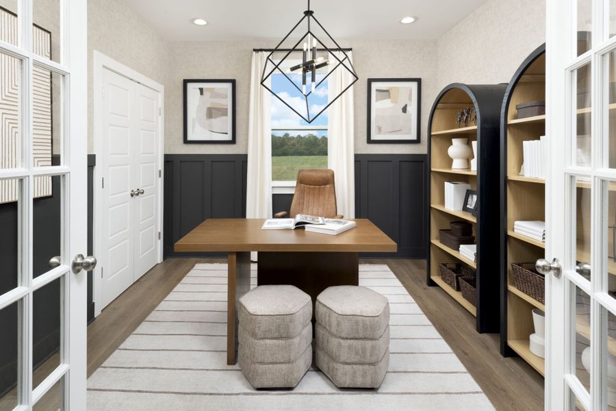 Representative furnished interior of a home built from the Allegheny by Mattamy Homes in Fox Field Farms, Broadway (Image 8).