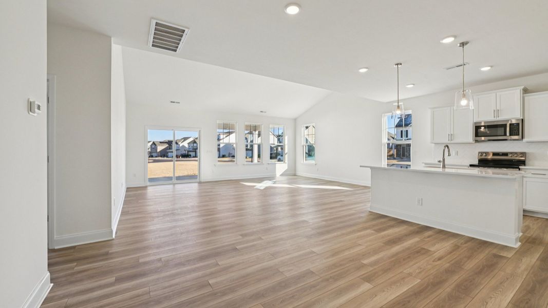Representative furnished interior of a home built from the Chelsea by DRB Homes in Jasper Landing, Four Oaks (Image 6).