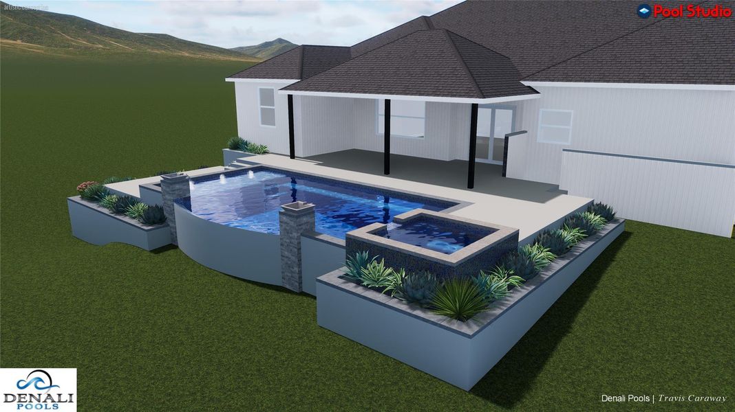 Exterior rendering of this home design in , Austin, TX (Image 29).