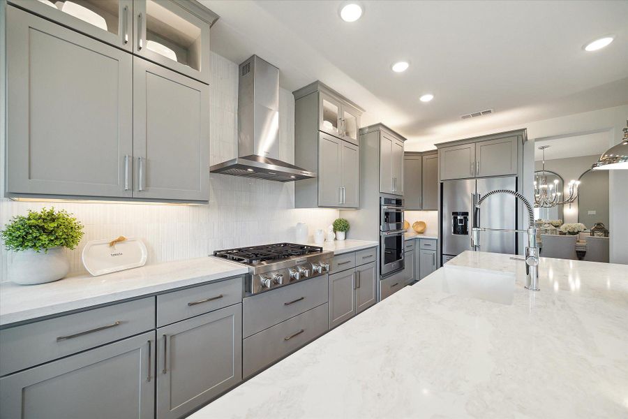 Representative furnished interior of a home built from the The Carter Z by Westin Homes in The Woodlands Hills – 65', Willis (Image 9).