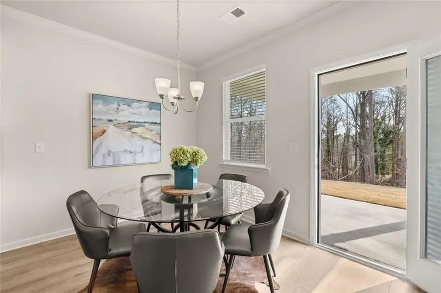 Furnished interior view inside a new home in Hillbrooke Preserve, Conyers (Image 59).