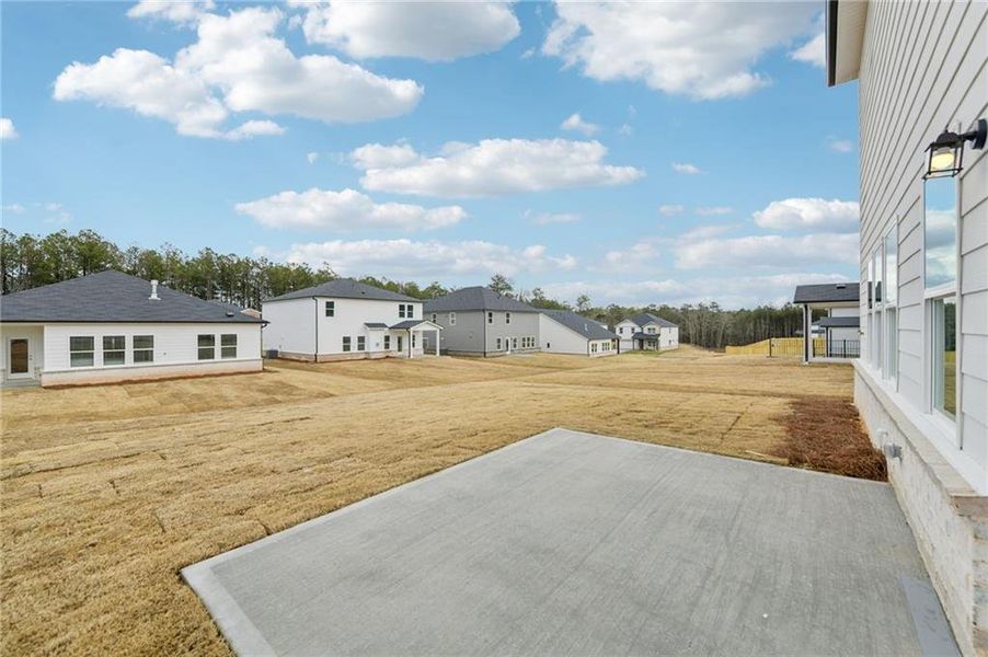 Exterior details and patio area of a home in Parkside at Grayson, Grayson (Image 27).