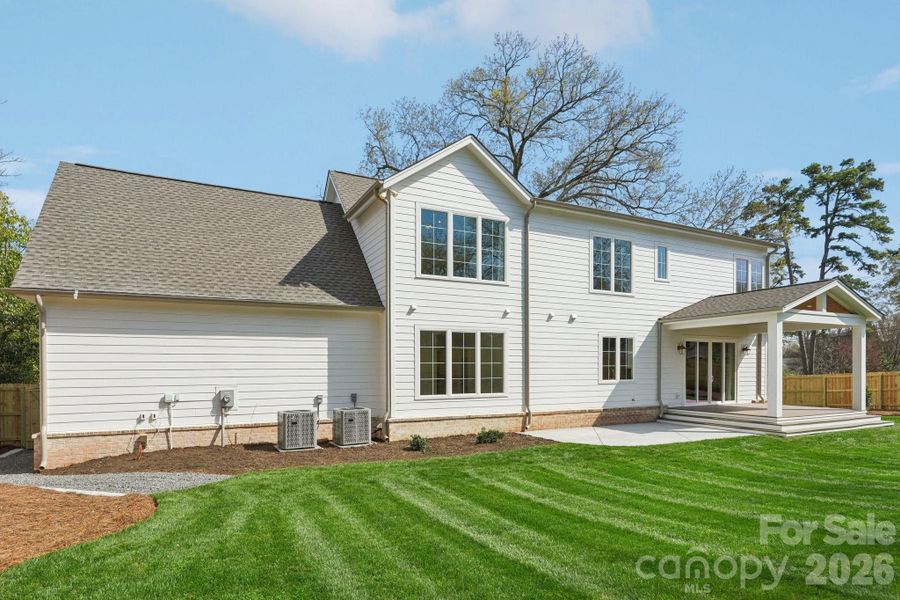 Exterior details and patio area of a home in , Charlotte (Image 30).
