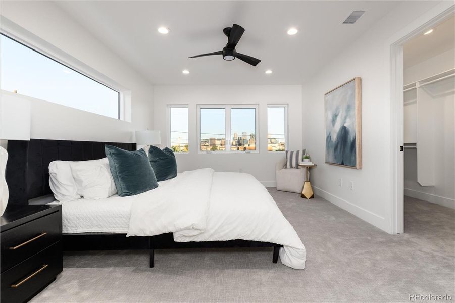 Amazing City View from the Primary Bedroom