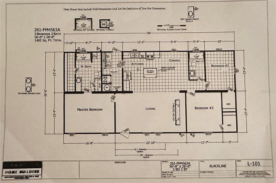 2D floor plan layout of this home in , North Fort Myers, FL (Image 3).