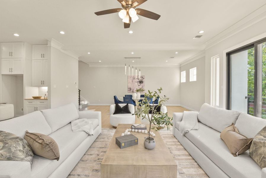 Furnished interior view inside a new home in , Houston (Image 42).