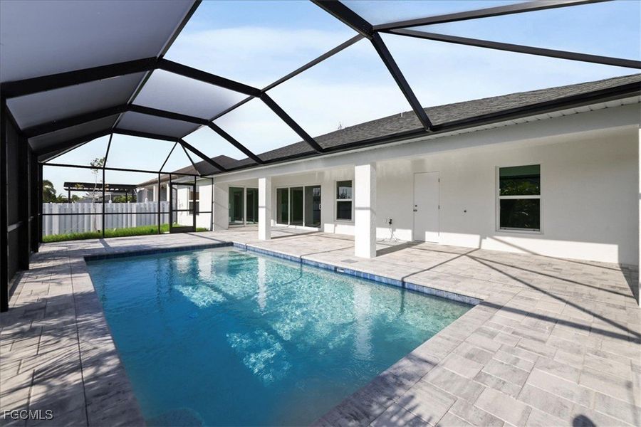 Exterior details and patio area of a home in Cape Coral, Cape Coral (Image 23). Exterior details and patio area of a home in Cape Coral, Cape Coral (Image 23).