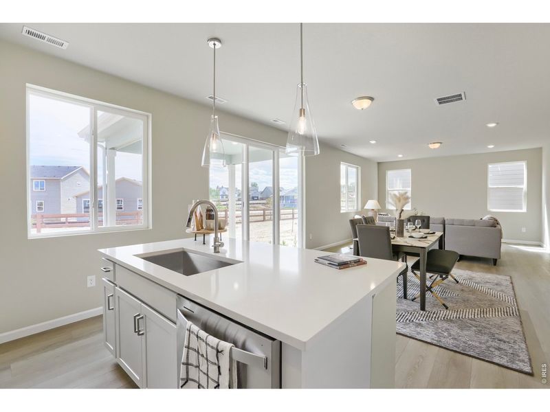 Furnished interior view inside a new home in Country Club Reserve, Fort Collins (Image 12).