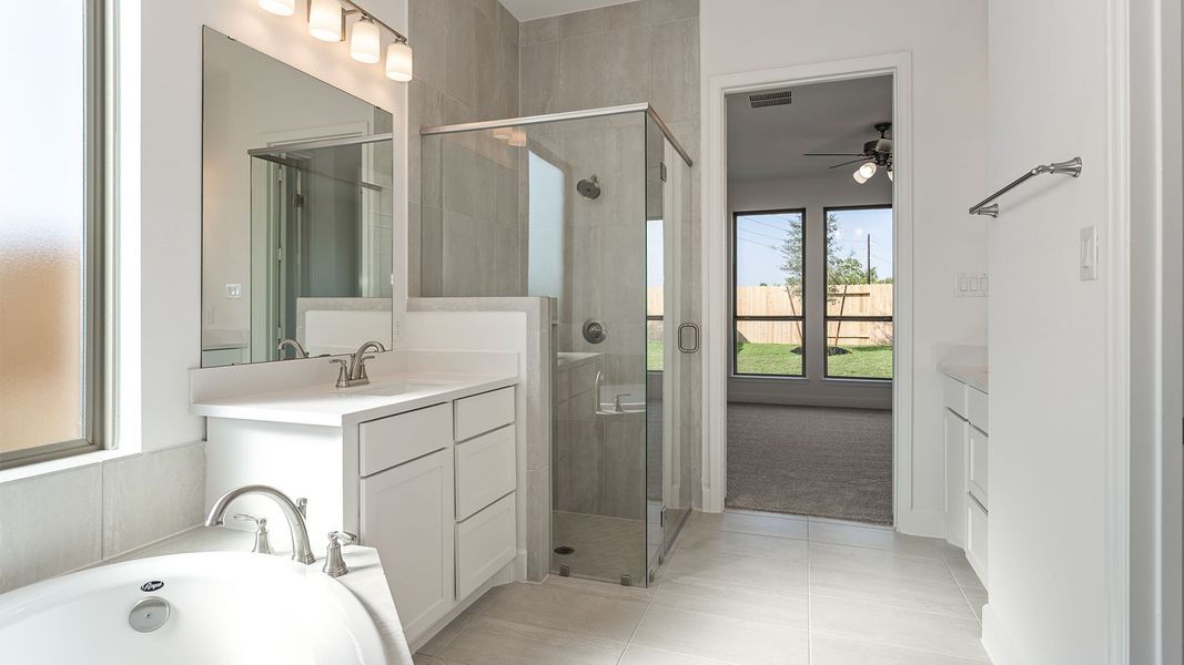 Furnished interior view inside a new home in Lakes of Cane Island, Katy (Image 7).