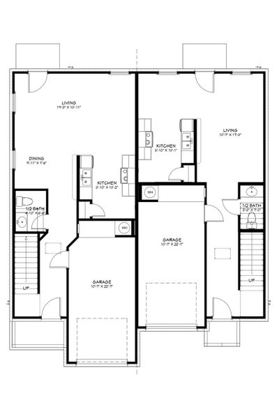 2D floor plan layout for the The Bowie by Flintrock Builder in Tejas Pointe, Harker Heights, TX (Image 2). 2D floor plan layout for the The Bowie by Flintrock Builder in Tejas Pointe, Harker Heights, TX (Image 2).