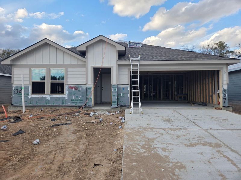 In-progress construction of a new home in Dove Crossing, Navasota, TX (Image 16).