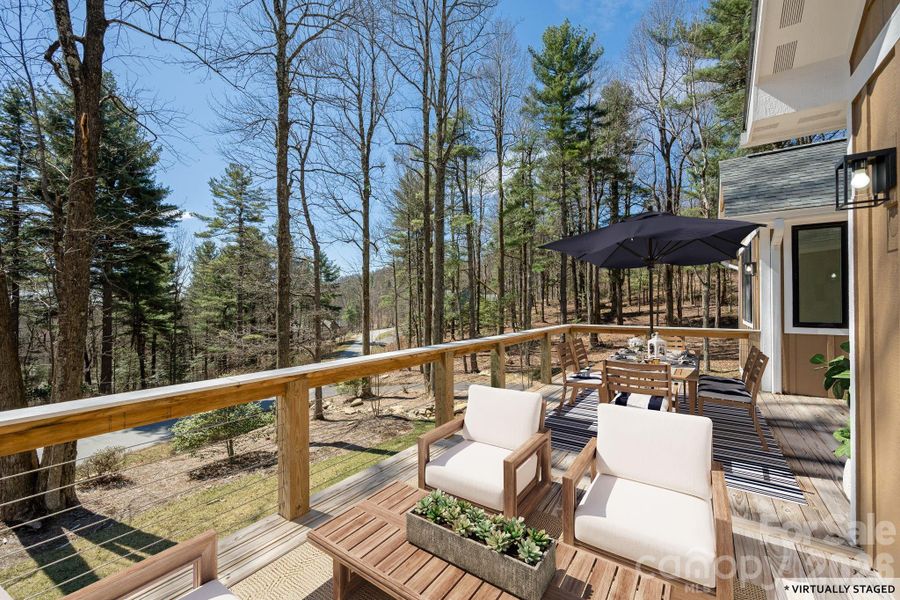 Exterior details and patio area of a home in , Flat Rock (Image 31).