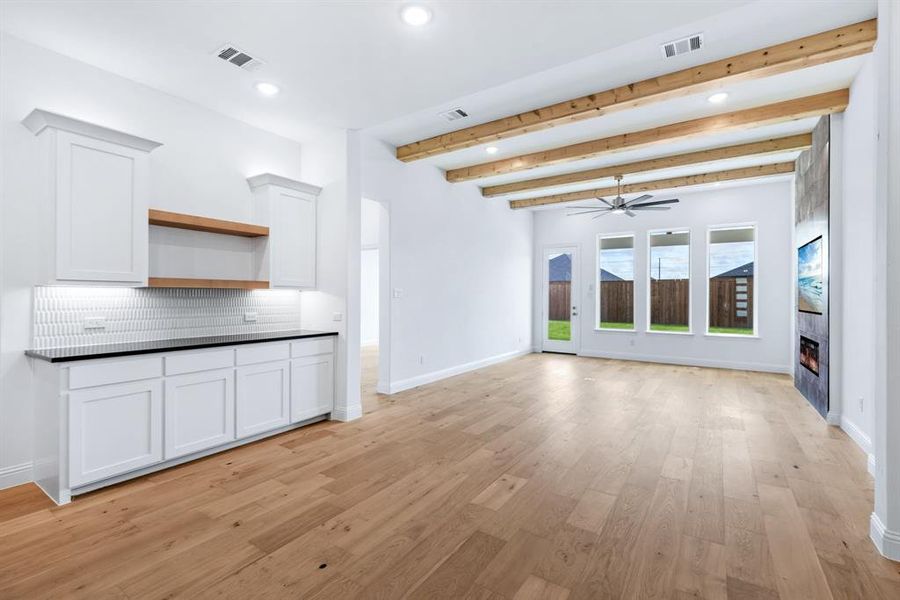 Furnished interior view inside a new home in University Park at Northpointe, Denton (Image 9).