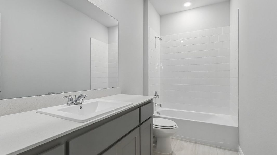 Furnished interior view inside a new home in The Canyons, Keene (Image 16).