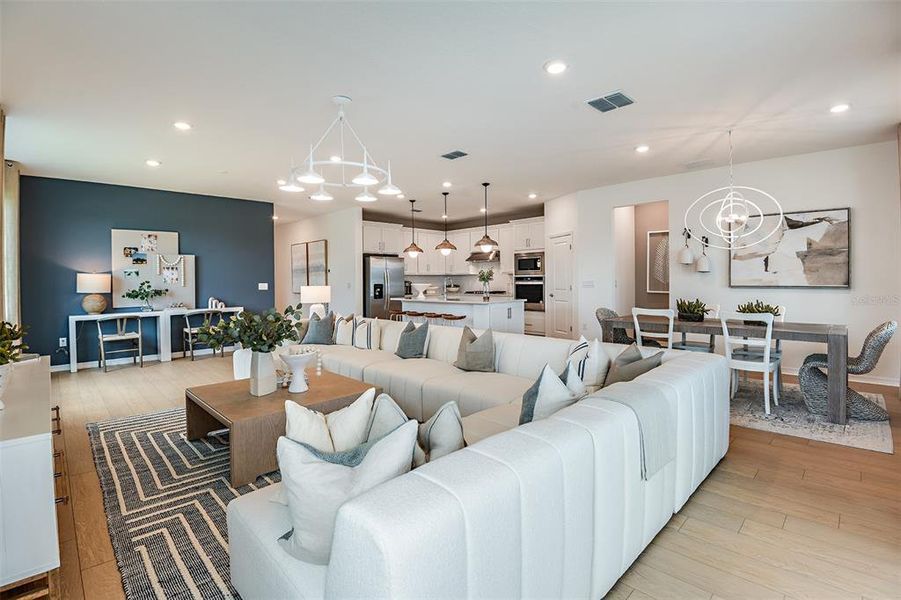 Furnished interior view inside a new home in Twisted Oaks, Wildwood (Image 10). Furnished interior view inside a new home in Twisted Oaks, Wildwood (Image 10).