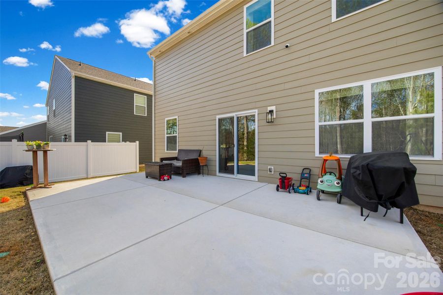 Exterior details and patio area of a home in Fergus Crossing, York (Image 4). Exterior details and patio area of a home in Fergus Crossing, York (Image 4).