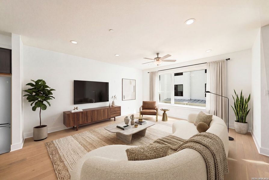 Furnished interior view inside a new home in , San Antonio (Image 10).