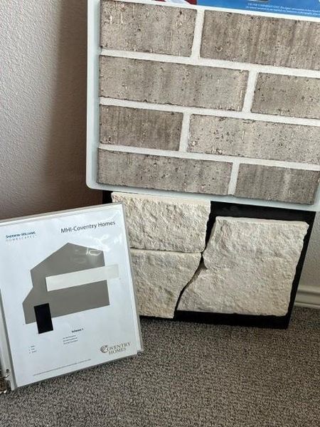 Sample of building materials used in homes in The Meadows at Imperial Oaks, Spring (Image 6).