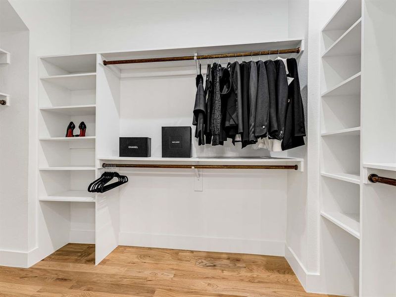 Large closets with some units having double closets.