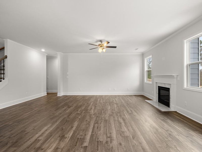 Spacious, unfurnished interior of a new home in Haven Abbey, Cumming (Image 55).