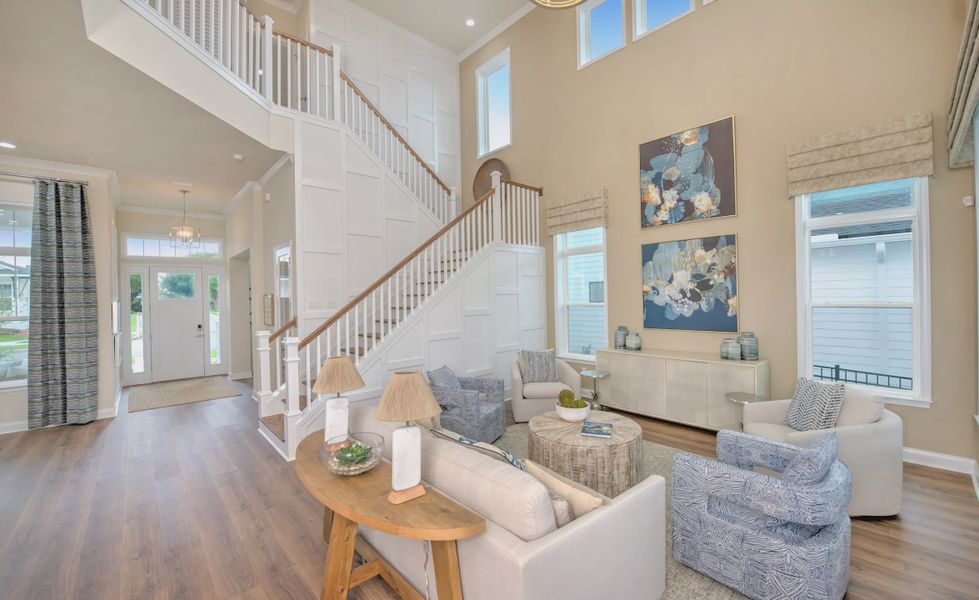 Furnished interior view inside a new home in Oakmont, Gainesville (Image 11). Furnished interior view inside a new home in Oakmont, Gainesville (Image 11).