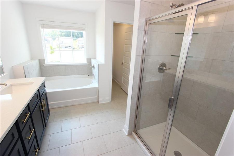 Furnished interior view inside a new home in Clark Farms, Flowery Branch (Image 9).