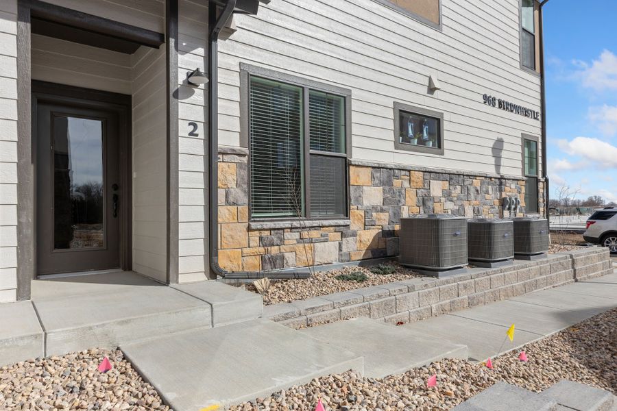 Representative exterior details of a home built from the The Sunlight by Landmark Homes in Northfield at Old Town, Fort Collins (Image 3).
