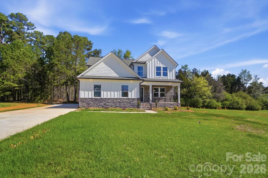 Front exterior of a new home in , Albemarle, NC, highlighting curb appeal (Image 2). Front exterior of a new home in , Albemarle, NC, highlighting curb appeal (Image 2).