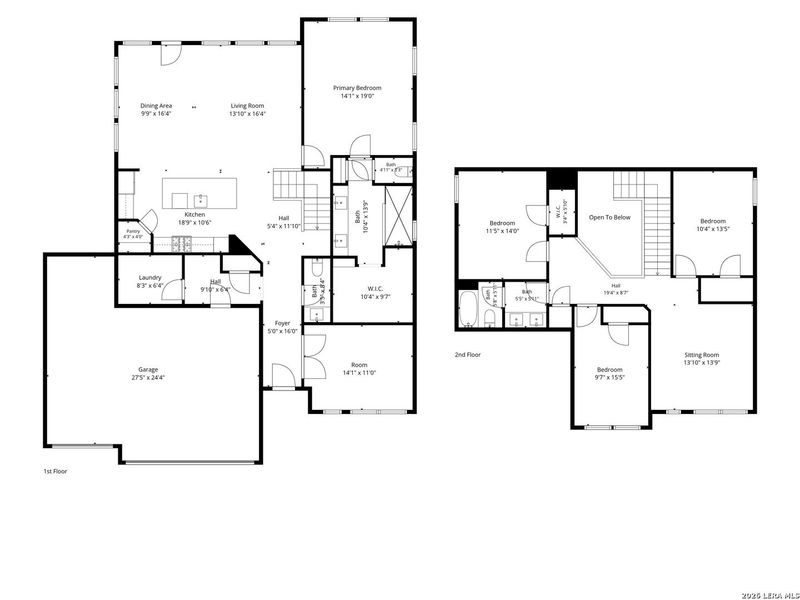 2D floor plan layout of this home in Davis Ranch 60', San Antonio, TX (Image 38).