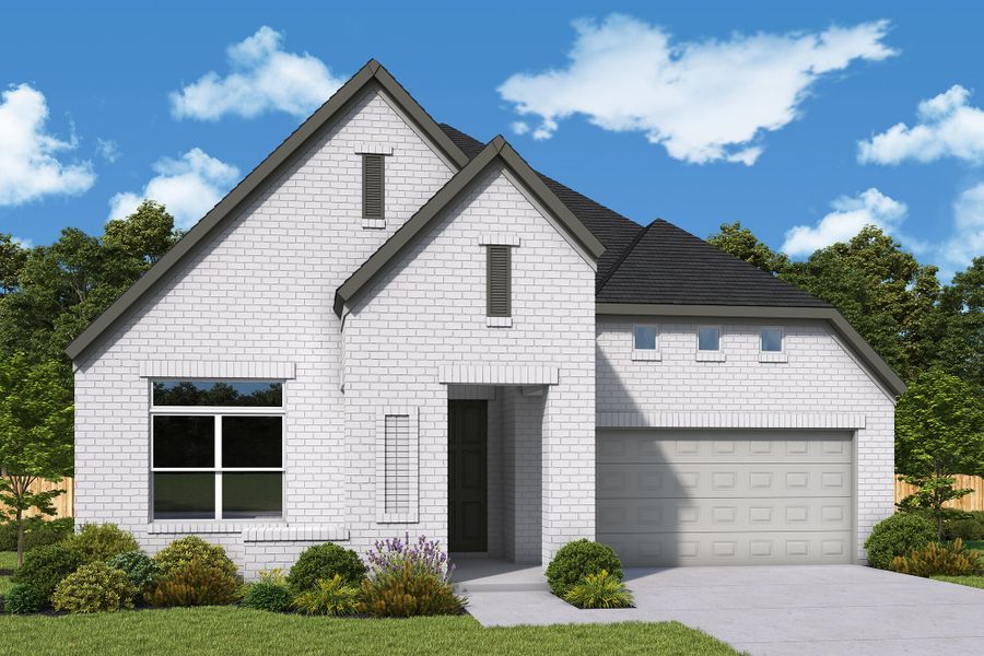 Representative exterior photo of a completed home built from the The Maple by David Weekley Homes in Creekshaw – Classic, Royse City, TX (Image 13).