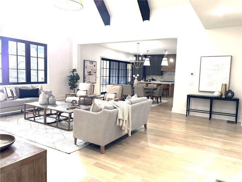 Furnished interior view inside a new home in , Roswell (Image 9).