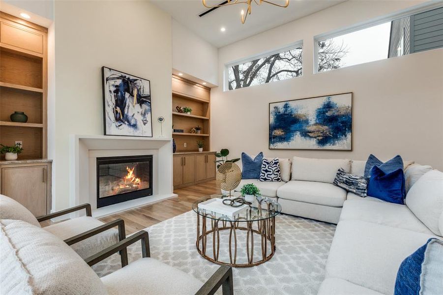 Furnished interior view inside a new home in , Dallas (Image 12). Furnished interior view inside a new home in , Dallas (Image 12).