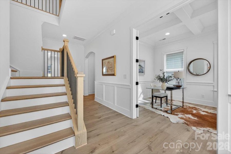 Furnished interior view inside a new home in , Charlotte (Image 29).