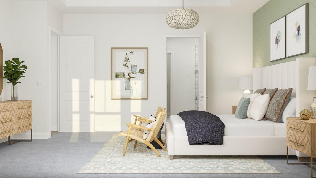 Furnished interior view inside a new home in Horizons at Summers Corner | 55+, Summerville (Image 11).