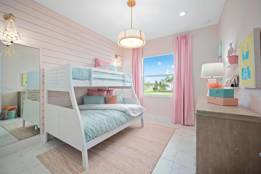 2D floor plan layout for the Mariposa by GHO Homes in Belterra, Port St. Lucie, FL (Image 59).