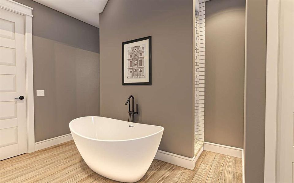 Furnished interior view inside a new home in Oak Water Ranch, Granbury (Image 15).