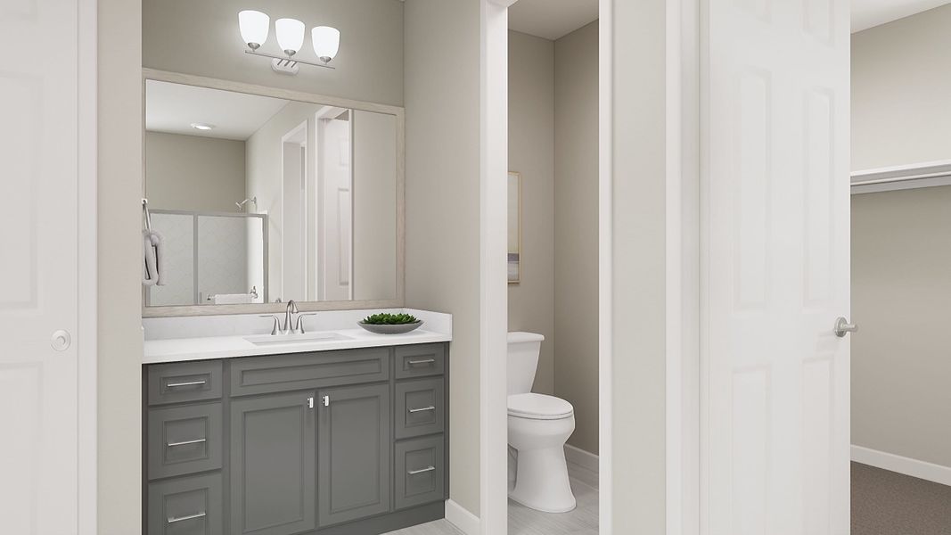 Representative furnished interior of a home built from the Tipton Plan 3507 by Tri Pointe Homes in Waterston Central, Gilbert (Image 28).