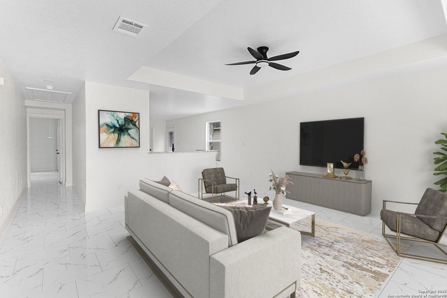 Furnished interior view inside a new home in , Spring Branch (Image 11). Furnished interior view inside a new home in , Spring Branch (Image 11).