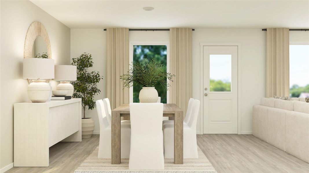 Furnished interior view inside a new home in Synova, Crosby (Image 10).