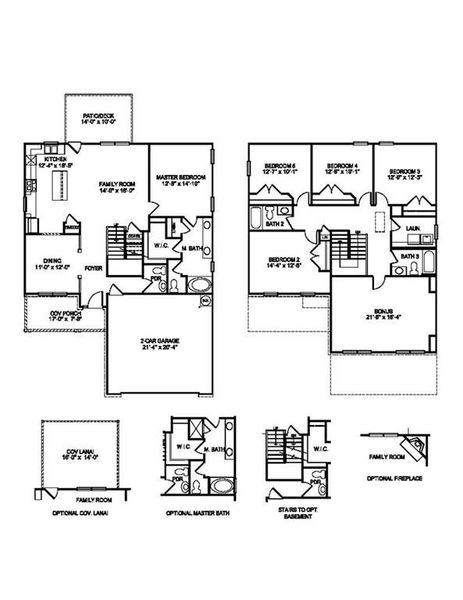 2D floor plan layout of this home in Thunder Ridge, Dawsonville, GA (Image 3). 2D floor plan layout of this home in Thunder Ridge, Dawsonville, GA (Image 3).