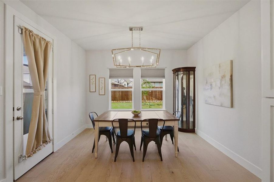 Furnished interior view inside a new home in Lyons Crest Estates, Garland (Image 24).