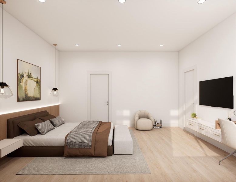 Furnished interior view inside a new home in , Houston (Image 17).